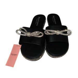 Juicy Couture Yvon black slides